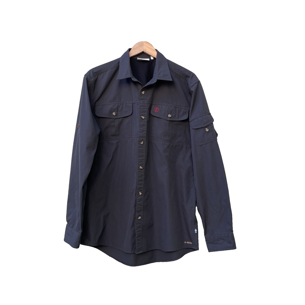 Fjallraven Singi Trekking shirt Men L Dark Grey G-1000 Vented 81838 Hiking Beach